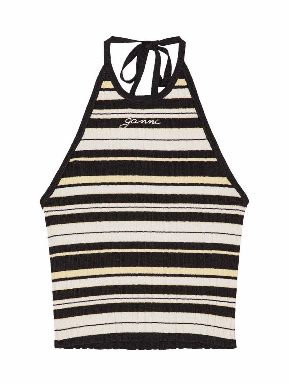 Ganni Future Rib Halterneck Top